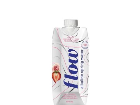 Flow - Organic Strawberry + Rose Alkaline Water, 500 mL Cheap