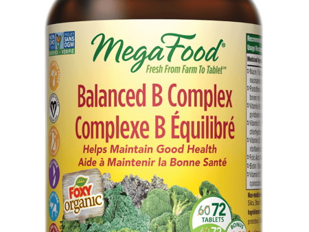 Mega Food - Balanced B Complex, 72 Tablets Online Sale