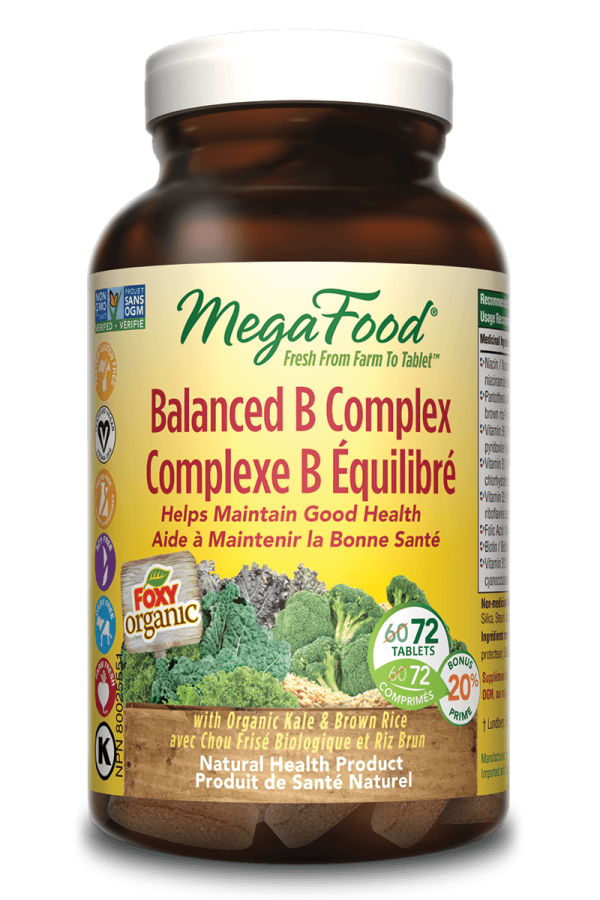 Mega Food - Balanced B Complex, 72 Tablets Online Sale