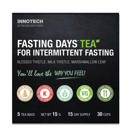 Innotech Nutrition - Fasting Days TEA – Herbal Tea for Intermittent Fasting Support – 2 Week Supply -360g For Cheap