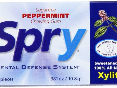 Spry - Peppermint Gum, 10 Count Online now