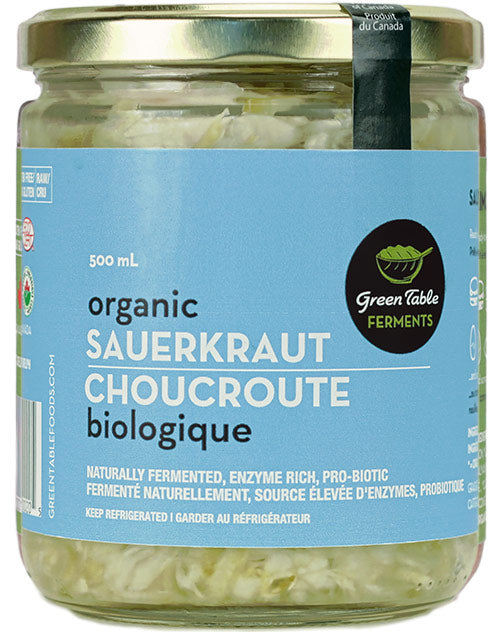 Green Table Foods - Organic Sauerkraut, 500 mL For Sale