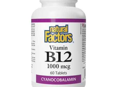 Natural Factors - B-12 1000mcg, 60 tablets Sale