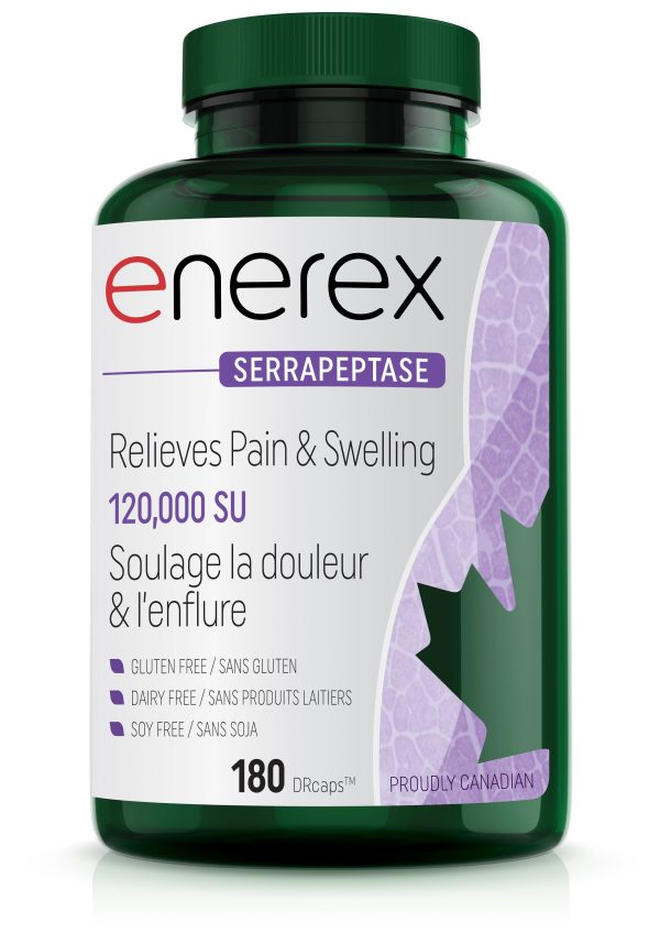 Enerex - Serrapeptase 120,000 Su - 180 caps Hot on Sale