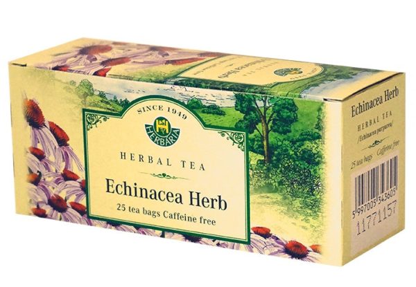 Herbaria - Echinacea Herb Tea, 25 Count Supply