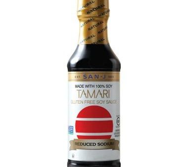 San-J Tamari Soy Sauce 25% Less Sodium - 592 mL For Sale