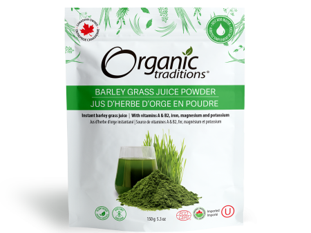 Organic Traditions - Barley Grass Juice Powder, 150g For Cheap