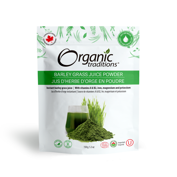 Organic Traditions - Barley Grass Juice Powder, 150g For Cheap