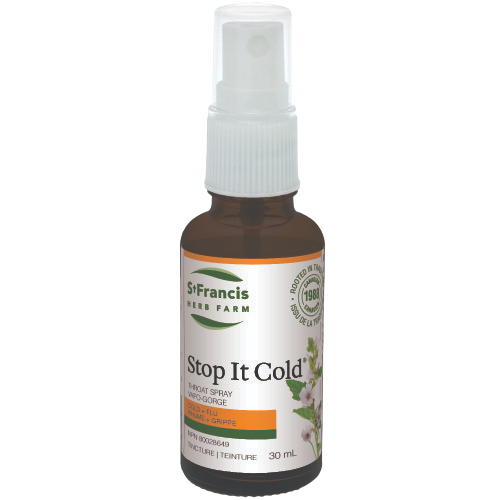 St. Francis Stop It Cold Throat Spray - 30 mL Online now