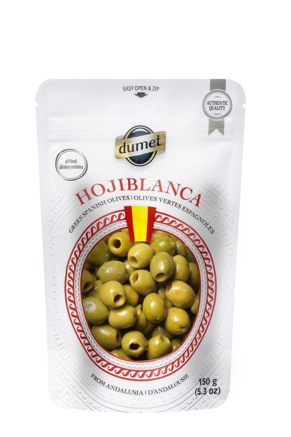 Dumet - Hojiblanca Spanish Green Pitted Olives, 150 g Fashion