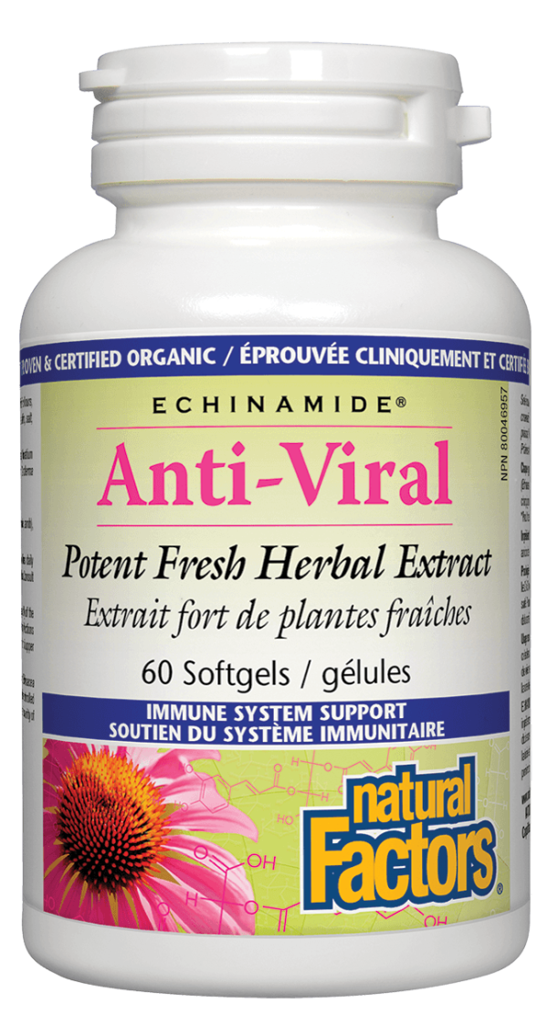 Natural Factors - Echinamide® Anti-Viral Fresh Herbal Extract, 60 softgels For Cheap