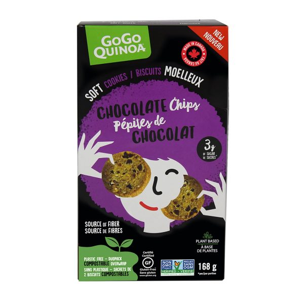 Gogo Quinoa - Quinoa Cookies, Soft Chocolate Chip, 168 g Online Sale