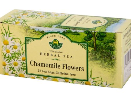 Herbaria - Chamomile Flowers Tea, 25 Count on Sale