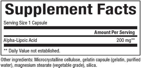 Natural Factors - Alpha-Lipoic Acid - 200mg, 60 capsules Sale