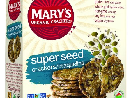 Mary s Organic - Super Seed Crackers, 155 g For Discount