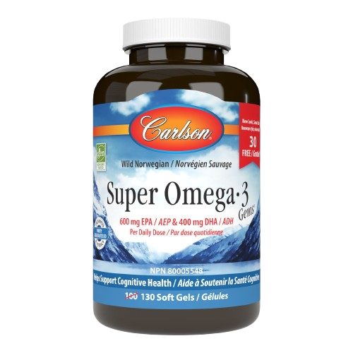 Carlson - Super Omega3 Fish Oil, 100+30 duo pack Online now