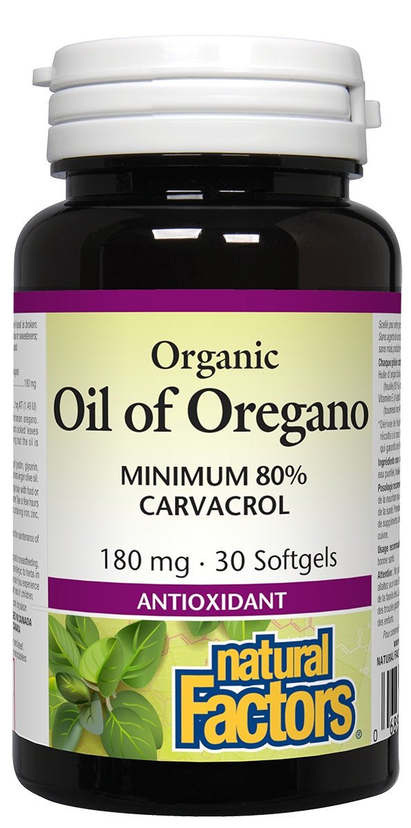 Natural Factors - Organic Oil of Oregano, 30 softgels Hot on Sale