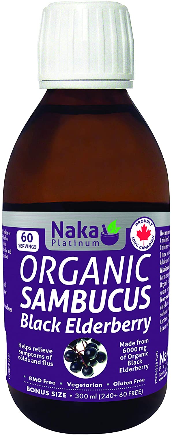 Naka - Organic Black Elderberry Syrup, 300ml Sale