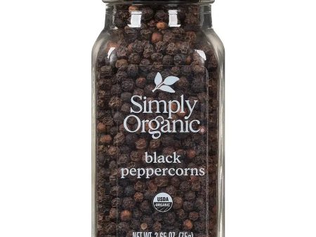 Simply Organic Black Peppercorns - 75 g Online