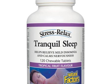 Natural Factors - Stress Relax, Tranquil Sleep, Tropical Fruit, 120 chews Sale