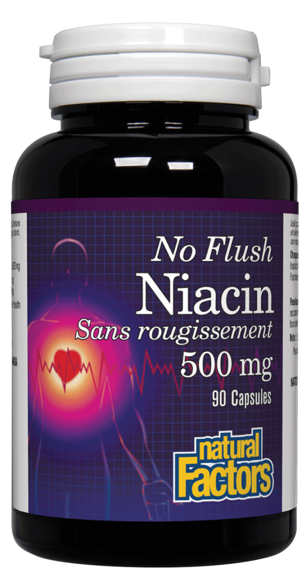 Natural Factors - No Flush Niacin, 90 capsules Supply