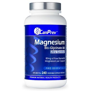 CanPrev - Magnesium Bis-glycinate 80mg Ultra Gentle, 240CAPS For Cheap