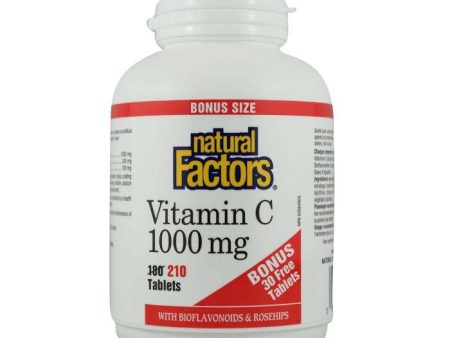 Natural Factors - Vitamin C 1000mg - Bonus	210 CAPS Fashion