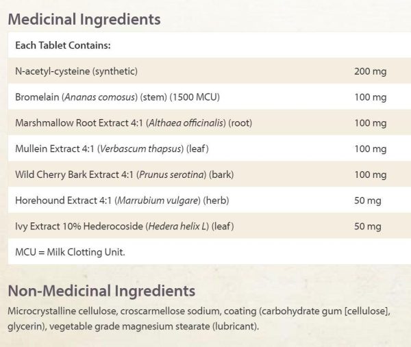 Natural Factors - Lung Bronchial & Sinus Health - 45tabs Sale