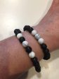 The Nirvana Corporation - Lava Bead Bracelet, Howlite, Large Online now