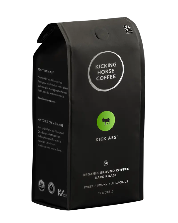 Kicking Horse Coffee - Kick Ass - Dark Ground Coffee, 284 g Online Sale