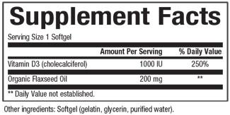 Natural Factors - Vitamin D3 - 1,000IU, 500 softgels Sale