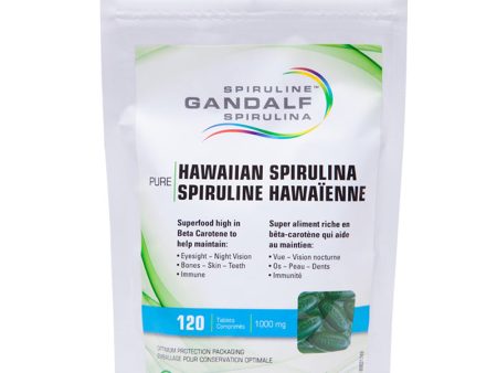 Gandalf Spirulina - Hawaiian Spirulina Powder 1000mg, 120 tabs Online Sale