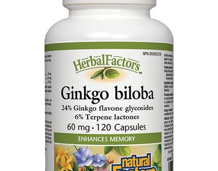 Herbal Factors - Ginkgo Biloba 60mg, 120 capsules For Discount