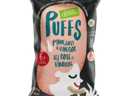 GoGo Quinoa - Organic & Plant-Based Puffs - Pink Salt & Vinegar, 113 g Cheap