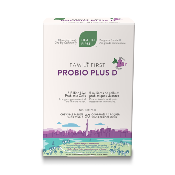 Health First Family First ProBio Plus D 60 Chewable Tablets For Discount