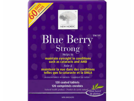 New Nordic Blue Berry Strong 120 Tablets For Discount